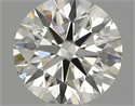 Natural Diamond 0.40 Carats, Round with Excellent Cut, I Color, VS2 Clarity and Certified by IGI