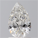 Natural Diamond 0.96 Carats, Pear with  Cut, F Color, SI1 Clarity and Certified by GIA