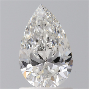 Picture of Natural Diamond 0.96 Carats, Pear with  Cut, F Color, SI1 Clarity and Certified by GIA