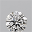 Natural Diamond 0.43 Carats, Round with Excellent Cut, H Color, VS2 Clarity and Certified by GIA