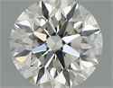 Natural Diamond 0.53 Carats, Round with Excellent Cut, H Color, VS2 Clarity and Certified by IGI