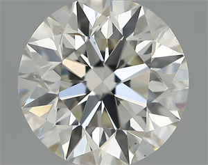 Picture of Natural Diamond 0.53 Carats, Round with Excellent Cut, H Color, VS2 Clarity and Certified by IGI