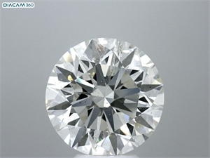 Picture of Natural Diamond 6.88 Carats, Round with Very Good Cut, H Color, SI2 Clarity and Certified by GIA