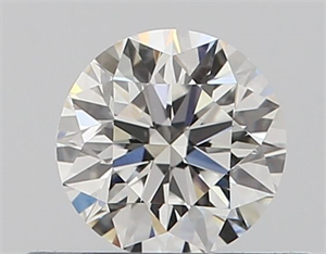 Picture of Natural Diamond 0.40 Carats, Round with Excellent Cut, F Color, VS2 Clarity and Certified by GIA