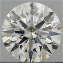 Natural Diamond 0.50 Carats, Round with Excellent Cut, I Color, SI2 Clarity and Certified by IGI