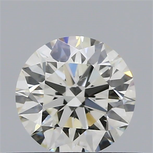 Picture of Natural Diamond 0.40 Carats, Round with Excellent Cut, K Color, VVS2 Clarity and Certified by GIA