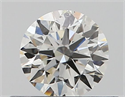 Natural Diamond 0.40 Carats, Round with Excellent Cut, H Color, SI1 Clarity and Certified by GIA