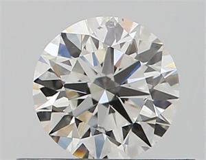 Picture of Natural Diamond 0.40 Carats, Round with Excellent Cut, H Color, SI1 Clarity and Certified by GIA