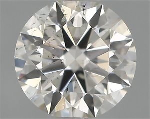 Picture of Natural Diamond 0.40 Carats, Round with Excellent Cut, H Color, SI2 Clarity and Certified by IGI