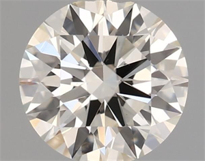 Picture of Natural Diamond 0.52 Carats, Round with Excellent Cut, I Color, VS1 Clarity and Certified by IGI