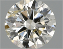 Natural Diamond 0.40 Carats, Round with Excellent Cut, J Color, SI2 Clarity and Certified by IGI