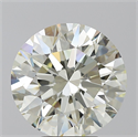 Natural Diamond 5.02 Carats, Round with Excellent Cut, K Color, VS1 Clarity and Certified by IGI