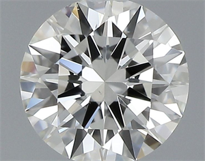 Picture of Natural Diamond 0.40 Carats, Round with Excellent Cut, J Color, VS2 Clarity and Certified by GIA