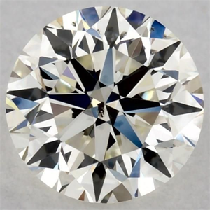 Picture of Natural Diamond 0.51 Carats, Round with Very Good Cut, K Color, SI2 Clarity and Certified by GIA