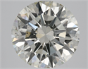 Natural Diamond 3.01 Carats, Round with Excellent Cut, J Color, SI1 Clarity and Certified by GIA