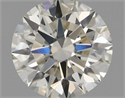 Natural Diamond 0.60 Carats, Round with Excellent Cut, J Color, VS1 Clarity and Certified by IGI