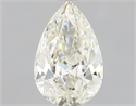 Natural Diamond 0.90 Carats, Pear with  Cut, K Color, SI2 Clarity and Certified by GIA