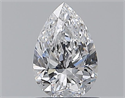 Natural Diamond 1.00 Carats, Pear with  Cut, D Color, SI1 Clarity and Certified by GIA