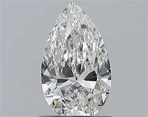 Picture of Natural Diamond 0.70 Carats, Pear with  Cut, H Color, SI1 Clarity and Certified by GIA