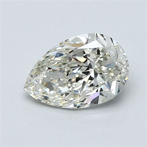 Picture of Natural Diamond 1.00 Carats, Pear with  Cut, J Color, VVS2 Clarity and Certified by GIA