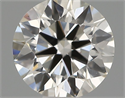 Natural Diamond 0.41 Carats, Round with Excellent Cut, H Color, VS1 Clarity and Certified by IGI