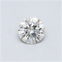 Natural Diamond 0.40 Carats, Round with Excellent Cut, I Color, SI1 Clarity and Certified by GIA