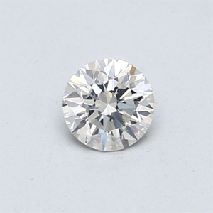 Picture of Natural Diamond 0.40 Carats, Round with Excellent Cut, I Color, SI1 Clarity and Certified by GIA