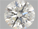 Natural Diamond 0.57 Carats, Round with Excellent Cut, J Color, VS1 Clarity and Certified by GIA