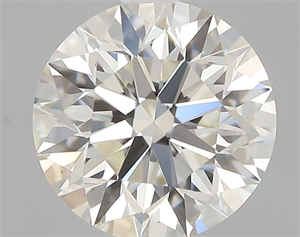 Picture of Natural Diamond 0.57 Carats, Round with Excellent Cut, J Color, VS1 Clarity and Certified by GIA