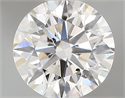 Natural Diamond 0.52 Carats, Round with Excellent Cut, J Color, SI2 Clarity and Certified by GIA