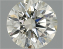 Natural Diamond 0.51 Carats, Round with Excellent Cut, J Color, SI2 Clarity and Certified by IGI