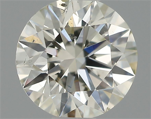 Picture of Natural Diamond 0.51 Carats, Round with Excellent Cut, J Color, SI2 Clarity and Certified by IGI