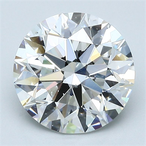 Picture of Natural Diamond 3.09 Carats, Round with Excellent Cut, H Color, SI1 Clarity and Certified by GIA