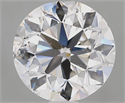 Natural Diamond 2.01 Carats, Round with Very Good Cut, H Color, SI2 Clarity and Certified by GIA