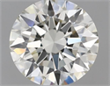 Natural Diamond 0.44 Carats, Round with Excellent Cut, J Color, VVS1 Clarity and Certified by IGI