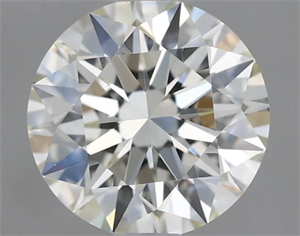 Picture of Natural Diamond 0.45 Carats, Round with Excellent Cut, I Color, IF Clarity and Certified by IGI