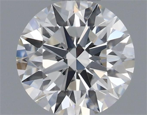 Picture of Natural Diamond 0.46 Carats, Round with Excellent Cut, I Color, VVS2 Clarity and Certified by GIA