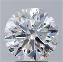 Natural Diamond 2.55 Carats, Round with Excellent Cut, G Color, VS1 Clarity and Certified by GIA