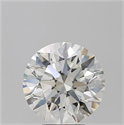 Natural Diamond 5.08 Carats, Round with Excellent Cut, I Color, VS2 Clarity and Certified by GIA