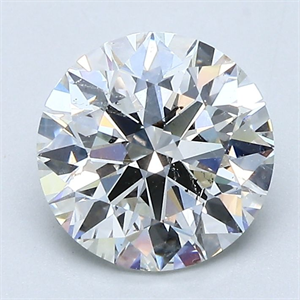 Picture of Natural Diamond 1.90 Carats, Round with Excellent Cut, H Color, SI1 Clarity and Certified by GIA