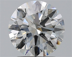 Picture of Natural Diamond 2.21 Carats, Round with Excellent Cut, H Color, SI1 Clarity and Certified by GIA