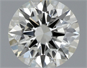 Natural Diamond 0.50 Carats, Round with Excellent Cut, J Color, VVS2 Clarity and Certified by GIA