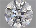 Natural Diamond 0.40 Carats, Round with Excellent Cut, H Color, VS1 Clarity and Certified by GIA