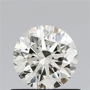 Picture of Natural Diamond 0.63 Carats, Round with Excellent Cut, K Color, VVS2 Clarity and Certified by IGI