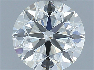 Picture of Natural Diamond 0.50 Carats, Round with Excellent Cut, K Color, VVS2 Clarity and Certified by GIA