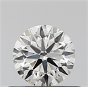 Natural Diamond 0.40 Carats, Round with Excellent Cut, H Color, VS2 Clarity and Certified by IGI