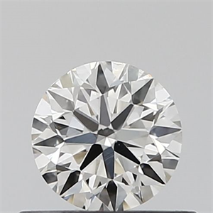 Picture of Natural Diamond 0.40 Carats, Round with Excellent Cut, H Color, VS2 Clarity and Certified by IGI