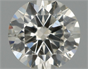 Natural Diamond 0.50 Carats, Round with Excellent Cut, J Color, SI2 Clarity and Certified by IGI