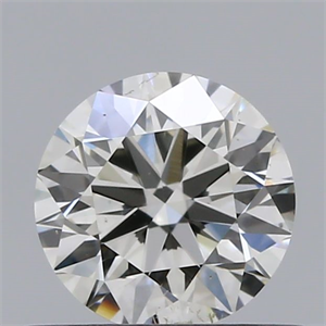 Picture of Natural Diamond 0.50 Carats, Round with Excellent Cut, G Color, SI1 Clarity and Certified by IGI