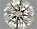 Natural Diamond 0.41 Carats, Round with Excellent Cut, K Color, SI2 Clarity and Certified by IGI